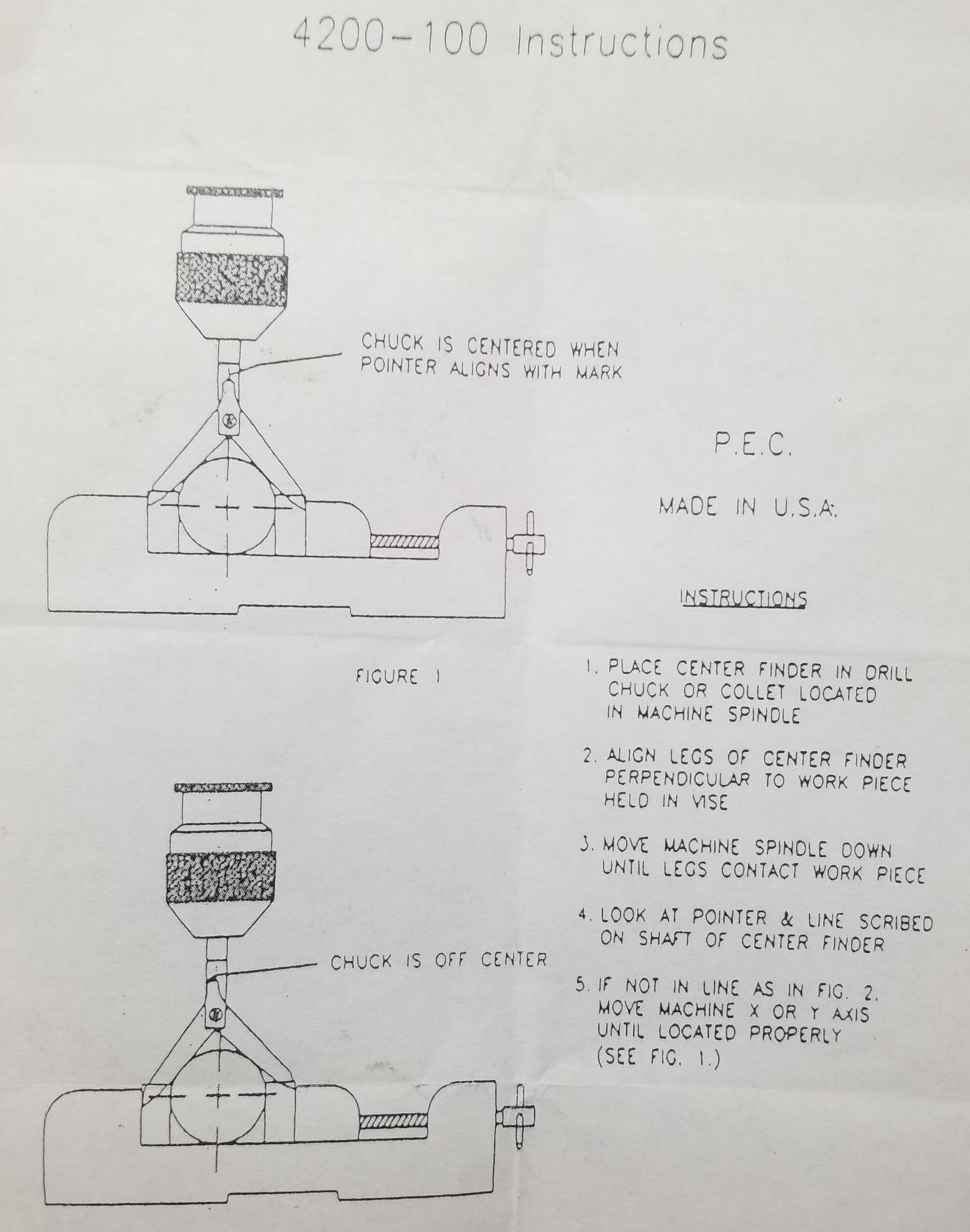 PEC Round End Center Finder (4200-100)