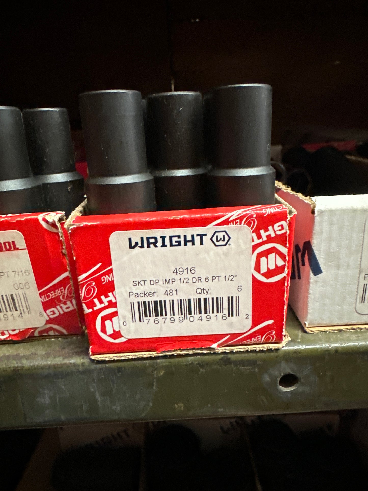 1/2" Dr. Wright 1/2" - 6 Point Deep Impact Socket #4916 (4916WR)