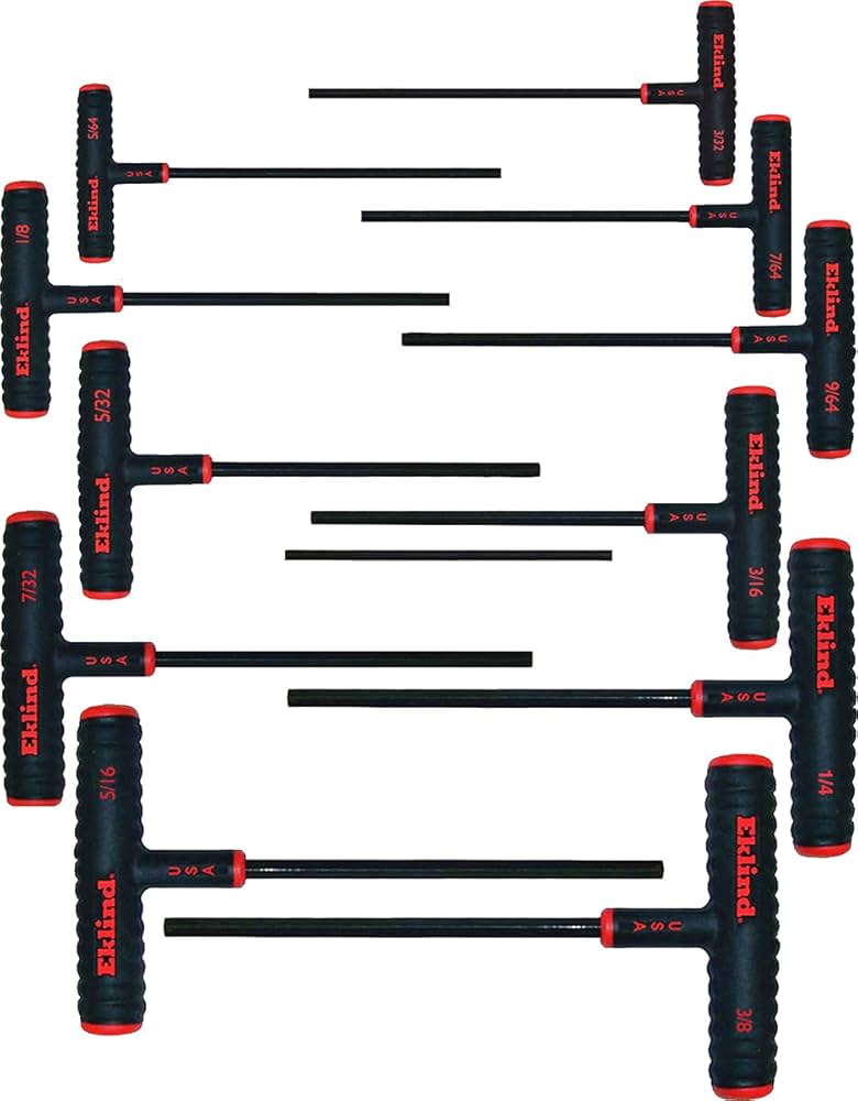 Eklind 11pc Power T-Handle Allen Wrench Set - 9" Arm (60911)