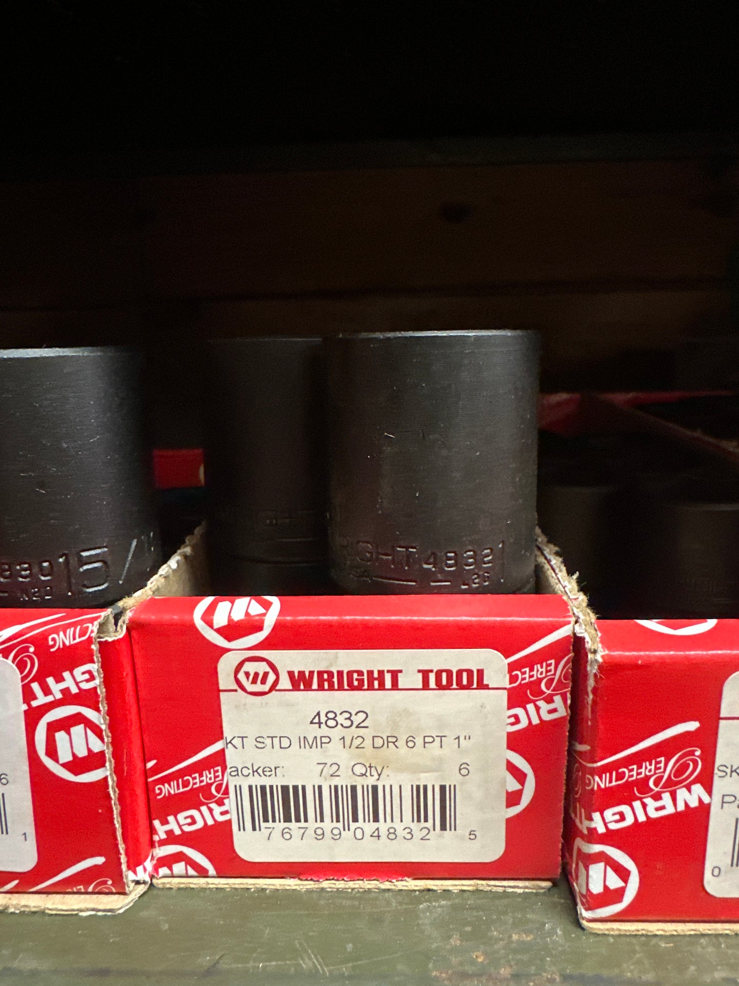 1/2" Wright 1" - 6 Point Standard Impact Socket (4832)