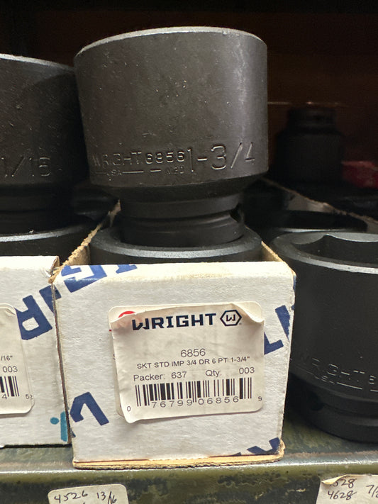 3/4" Dr. Wright 1-3/4" - 6 Pt. Standard Impact Socket (6856WR)