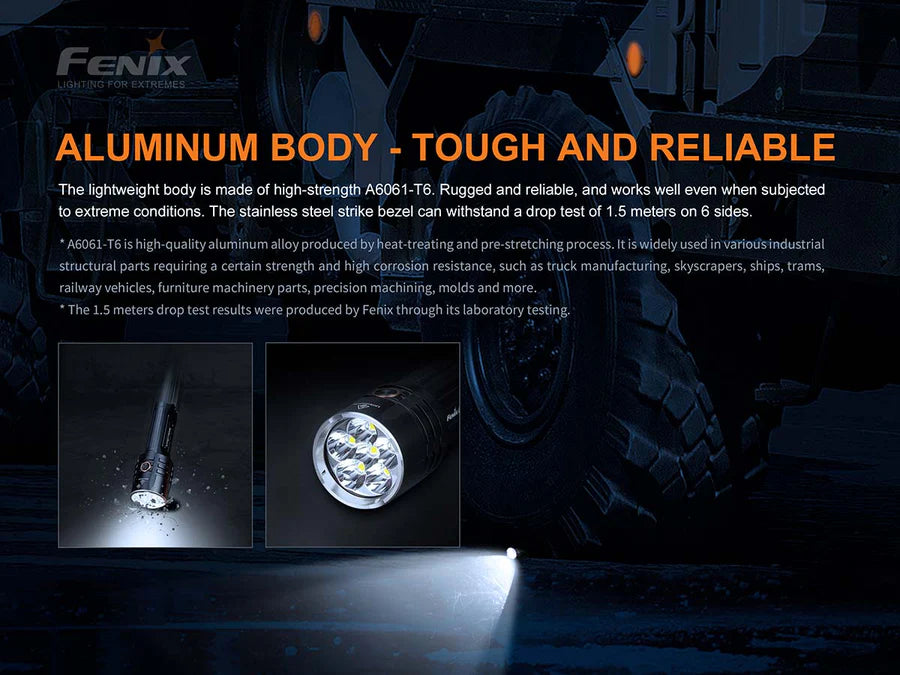 Fenix 10000 Lumens Rechargeable Flashlight (LR35R)