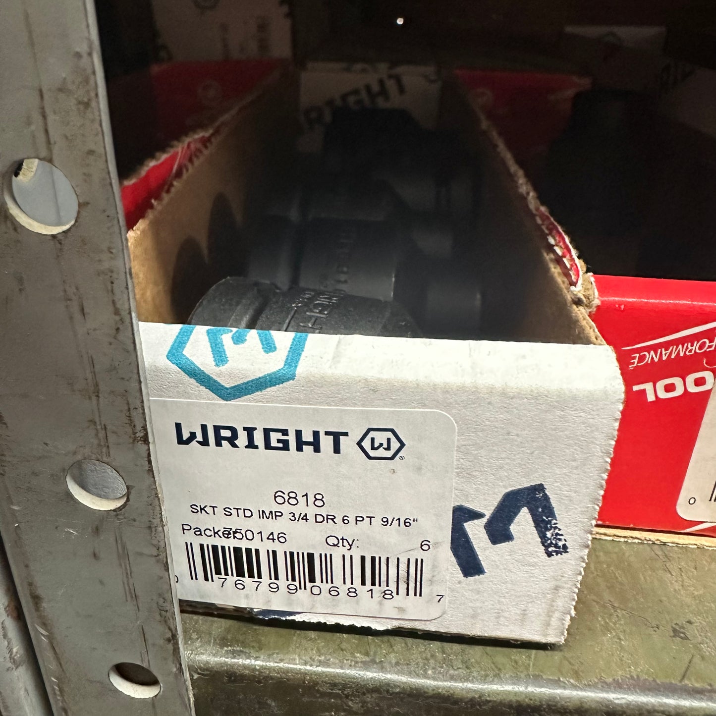 3/4" Dr. Wright 9/16" - 6 Pt. Standard Impact Socket (6818WR)