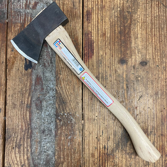 2# Council Tool Hudson Bay 18" Curved Wooden Handle Sport Utility Finish Camp Axe (SU20HB18C)