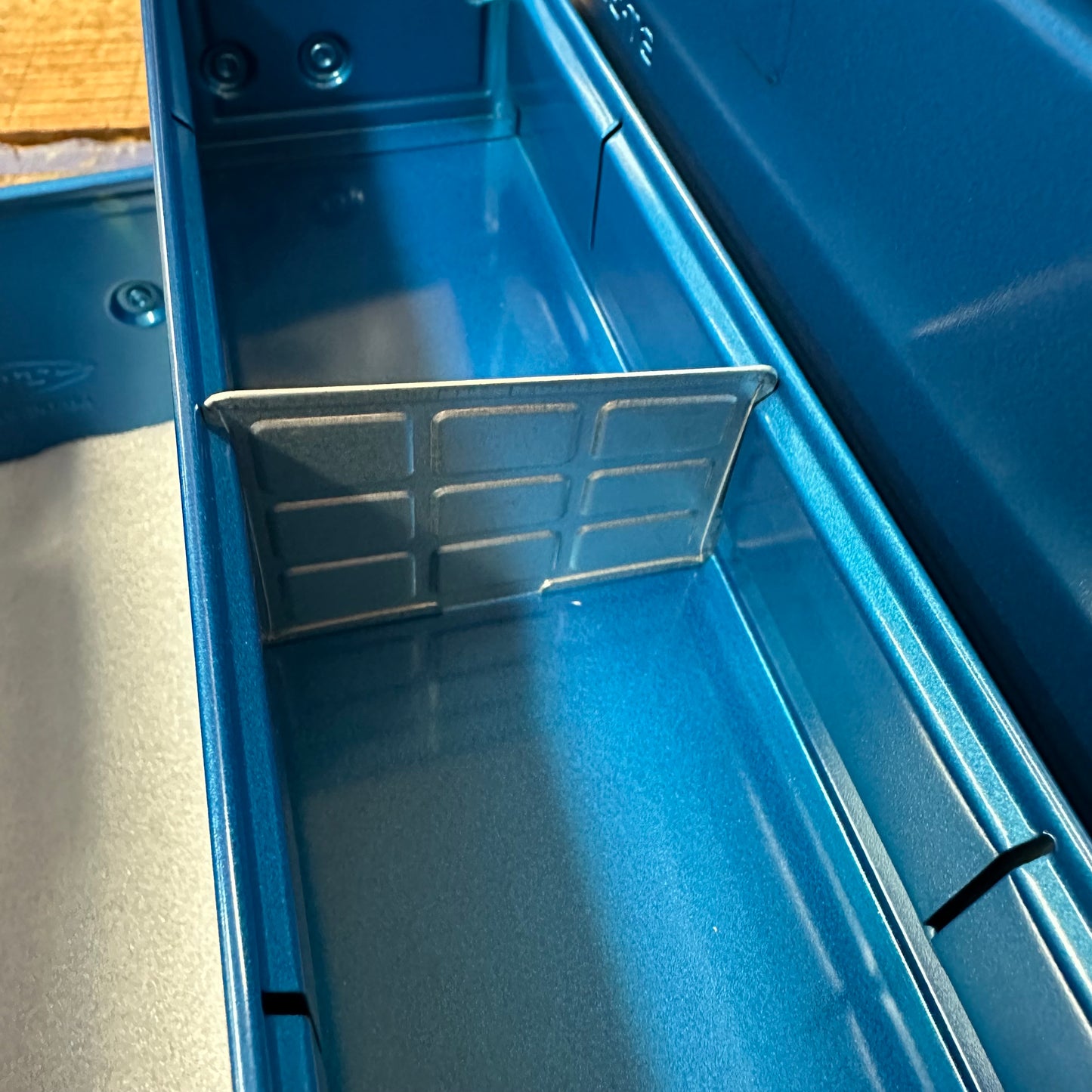 Toyo Steel Toolbox W/ Cantilever Lid And Upper Storage Trays ST-350 Blue (TO-ST350BU)