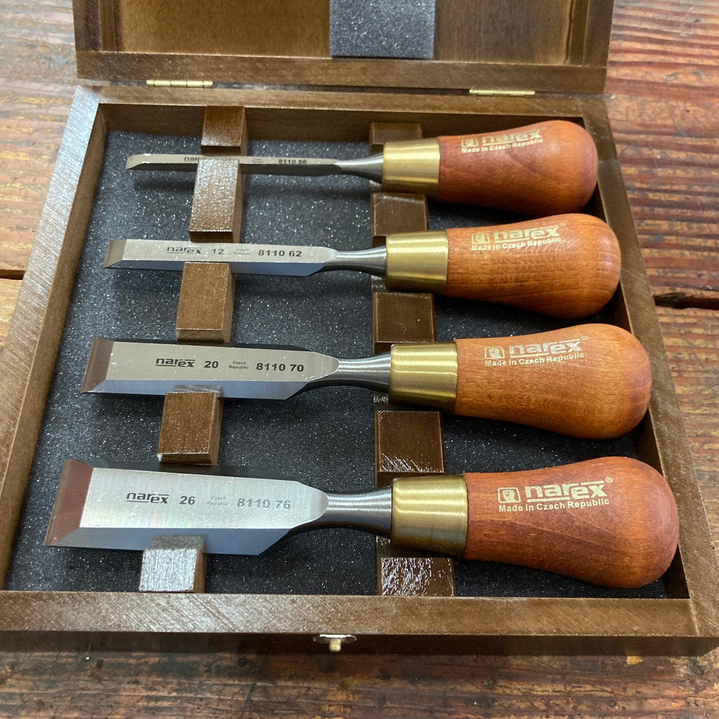 Narex Butt Chisels Individuals and 4 Piece Set (853750)