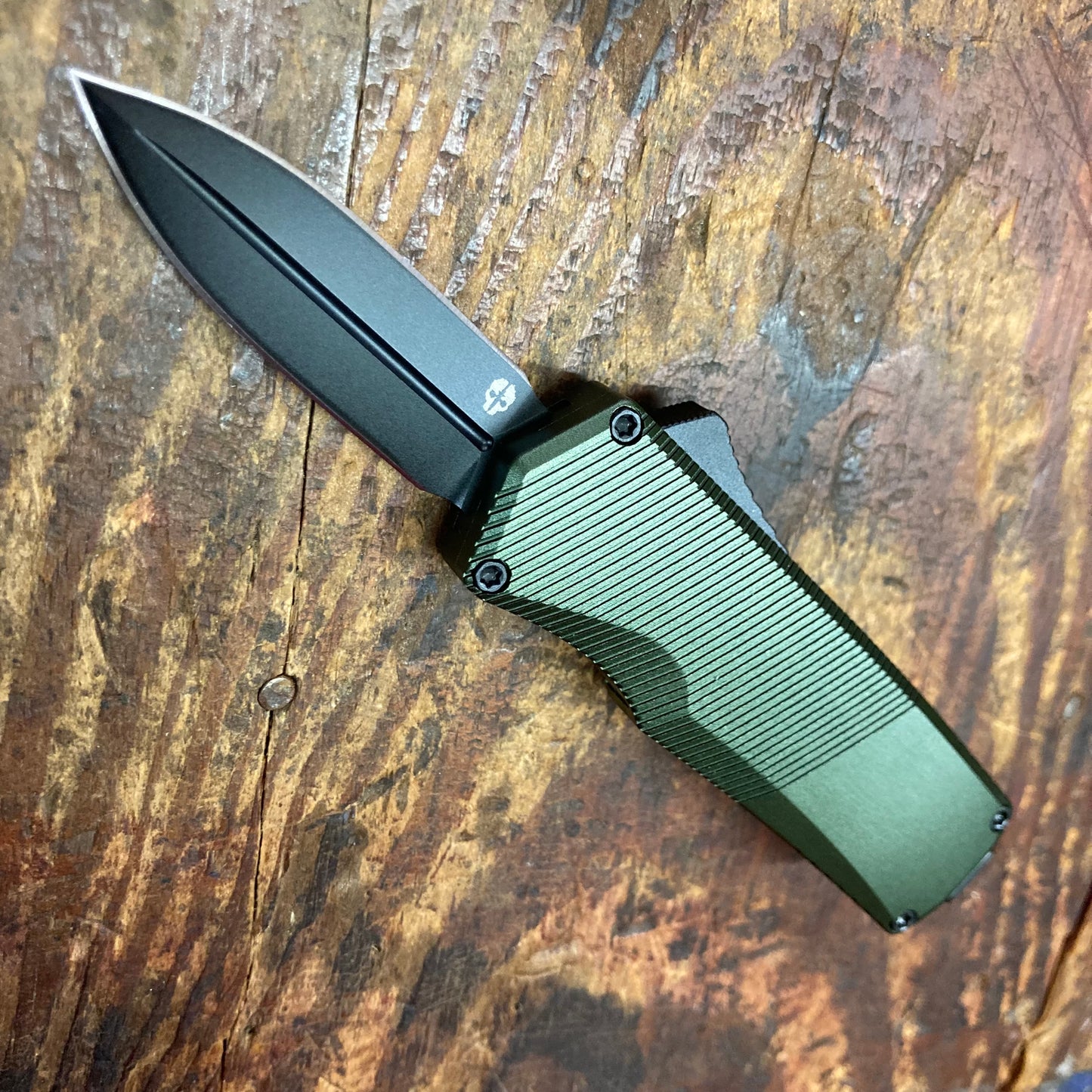 Tekto Knives A5 Spry Mini OTF Dagger Point OD Green (A5ST6ODS35BK3A1)