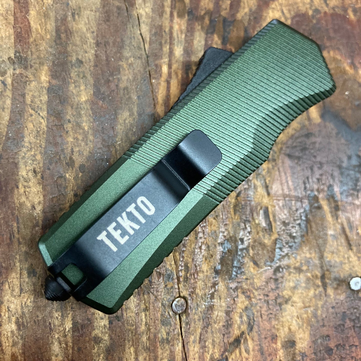 Tekto Knives A5 Spry Mini OTF Dagger Point OD Green (A5ST6ODS35BK3A1)