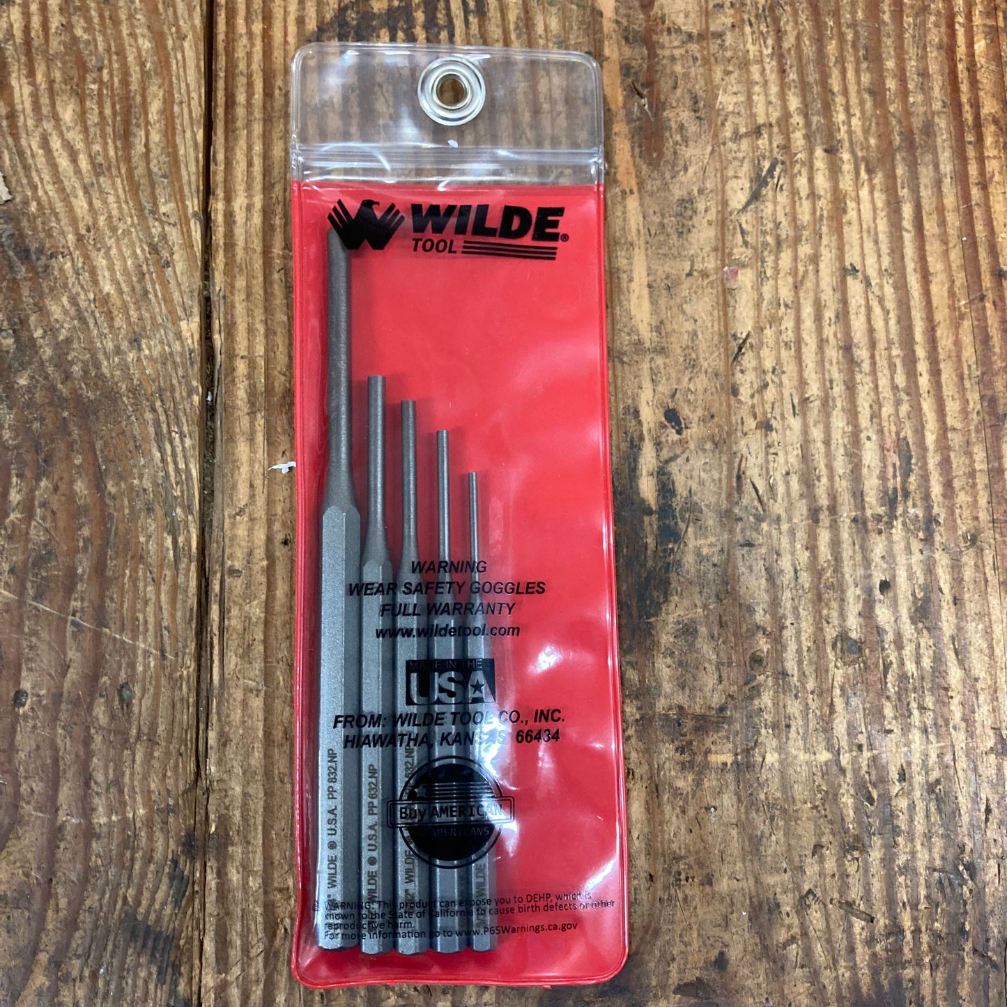 Wilde 5 pc Pin Punch Set (PP5.NP/VP)