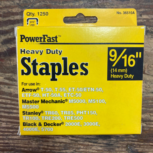 PowerFast 9/16" Heavy Duty Staples (36510A)