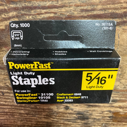 PowerFast Light Duty 5/16" Staples (36115A)