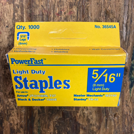 PowerFast Light Duty 5/16" Staples (36545A)