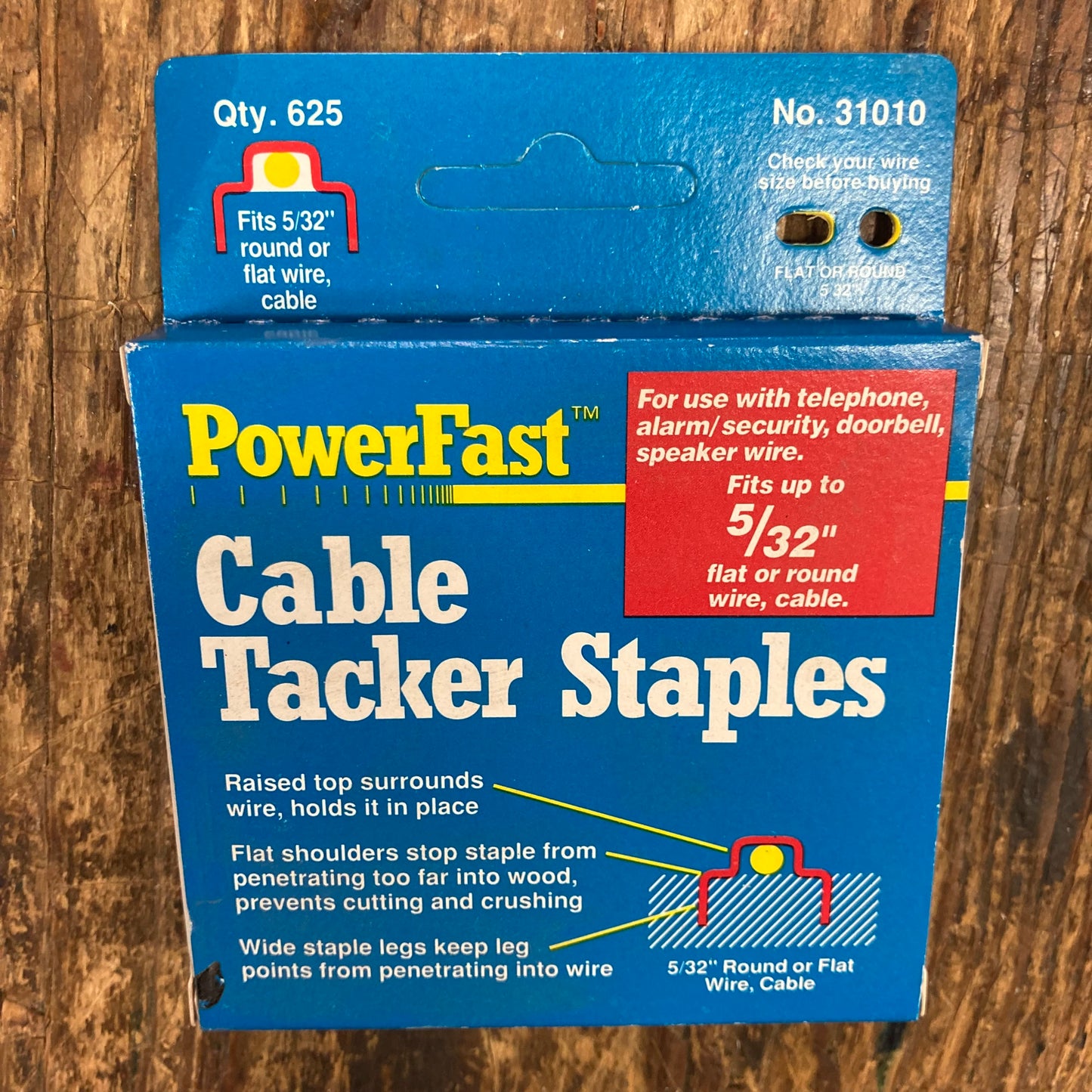 PowerFast Cable Tacker Staples for 5/32" Wire (31010-PF)