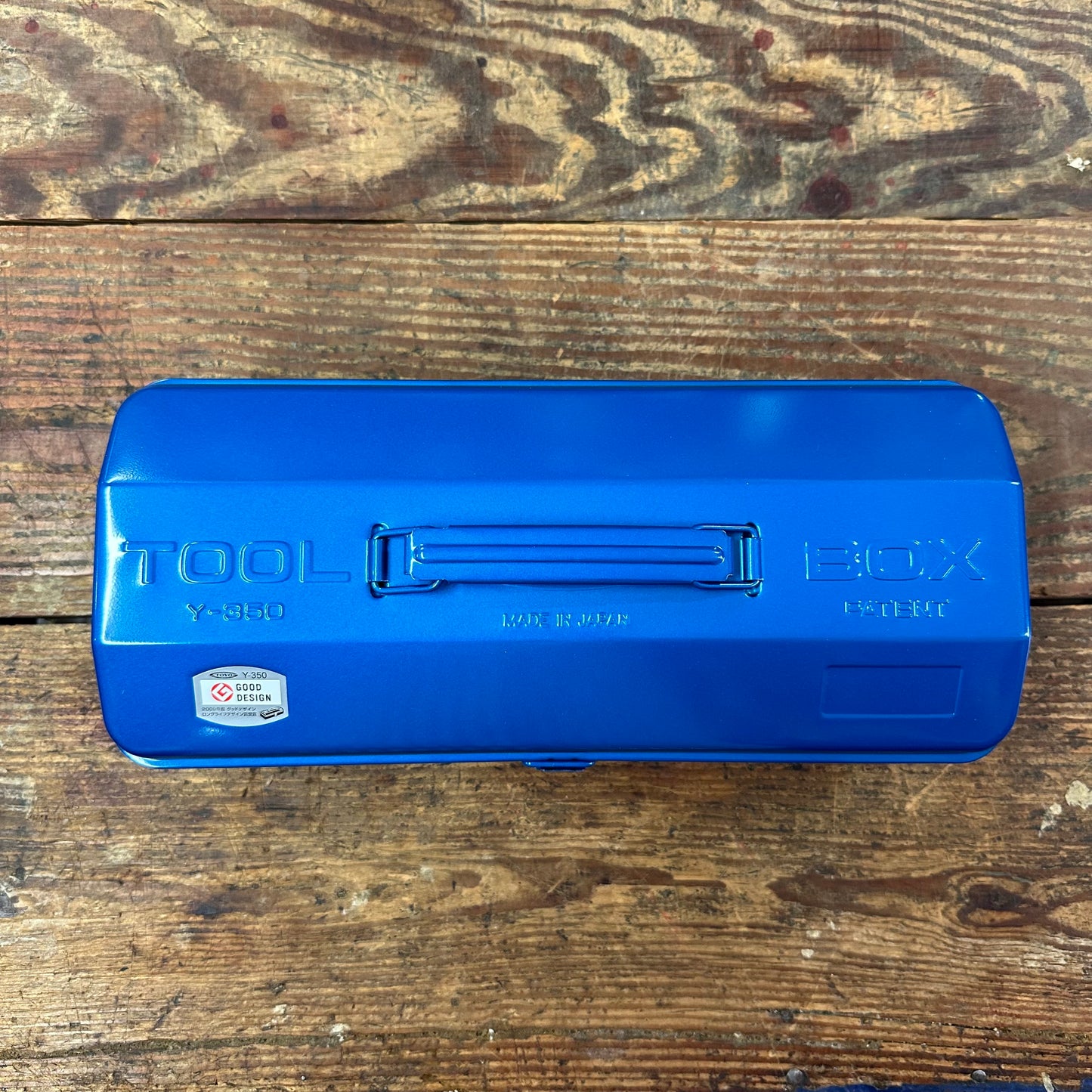 Toyo Steel Toolbox W/Top Handle And Camber Lid Y-350 Blue (TO-Y350BU)