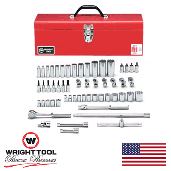 3/8" Drive 57 Piece 12 Point Standard Deep & Flex Socket Set (348WR)