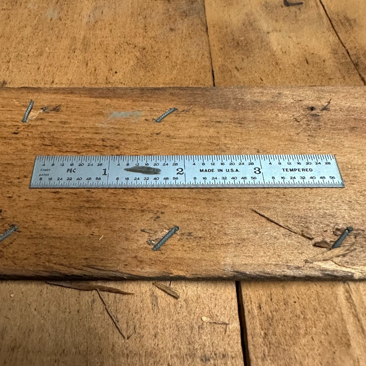 4 Products Engineering 4r Tempered Ruler 8ths 16ths 32nds 64ths 7800