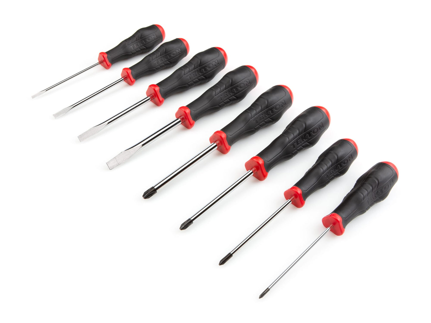 Tekton High-Torque Chrome Blade Screwdriver Set, 8-Piece (#0-#3, 1/8-5/16 in.) (DRV43006)