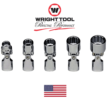 Wright Tool 207 1/4" Drive 12 Point Standard Flex Socket Set 1/4" - 1/2" (5-Piece) (207WR)