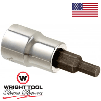 2.5mm 3/8" Dr. Wright Hex Type Metric Sockets W/Bits (32-02-5MMWR)