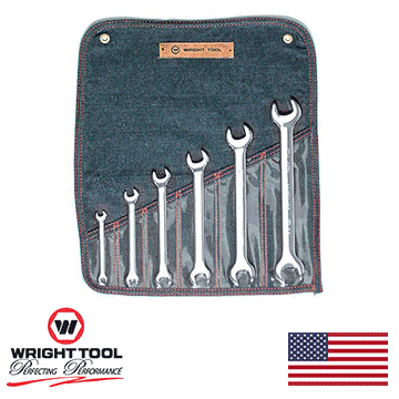 6 Piece Open End Wrench Set Full Polish 1/4" - 15/16" (736WR)