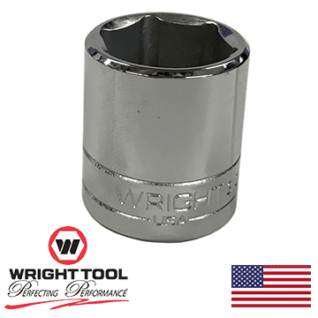 Wright 3/8" Drive 19mm 6 Point Standard Metric Socket #30-19MM (30-19MMWR)